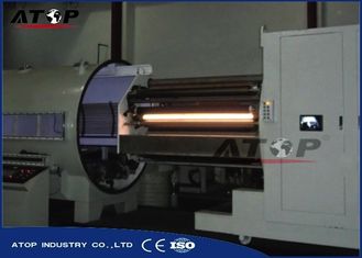China Induction Web Coating Machine With Horizontal Cylindrical Vacuum Chamber supplier